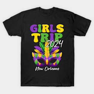 girls trip new orleans 2024 Mardi Gras T-Shirt